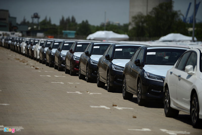 Cận cảnh dàn xe Honda thuế 0% đầu tiên cập cảng TP.HCM